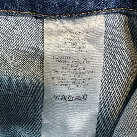 PILCRO Wide Leg Cropped Jeans, Size 29 (8) - Picture 10 of 14